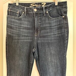 Seven 7 Jean Straight Leg Crop Jean Raw Hem - Size 10